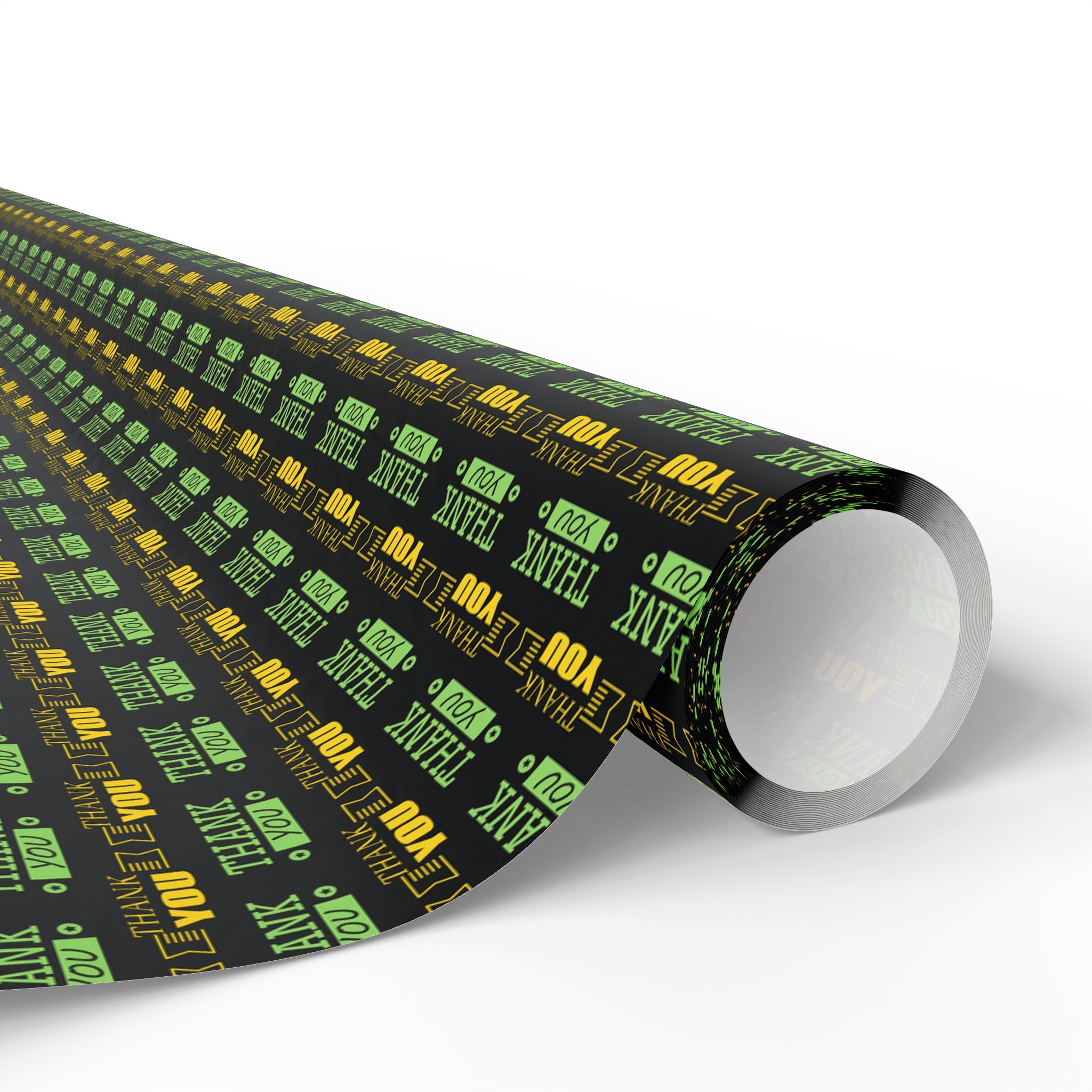 Thank You Ribbons Wrapping Paper Design | Holiday Gift Wrapping Paper Roll