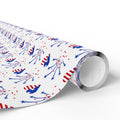 4th of July Love Fireworks Wrapping Paper | Holiday Gift Wrapping Paper Roll