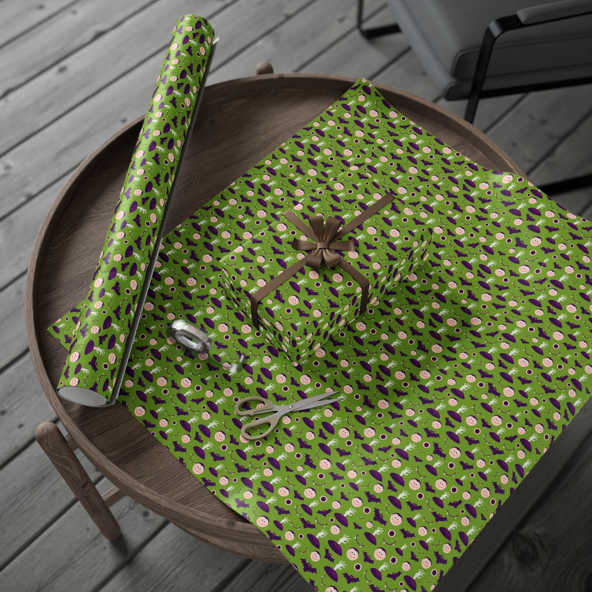 Halloween Graveyard Hands Wrapping Paper | Holiday Gift Wrapping Paper Roll