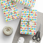 Christmas Merry Christmas Wrapping Paper | Holiday Gift Wrapping Paper Roll