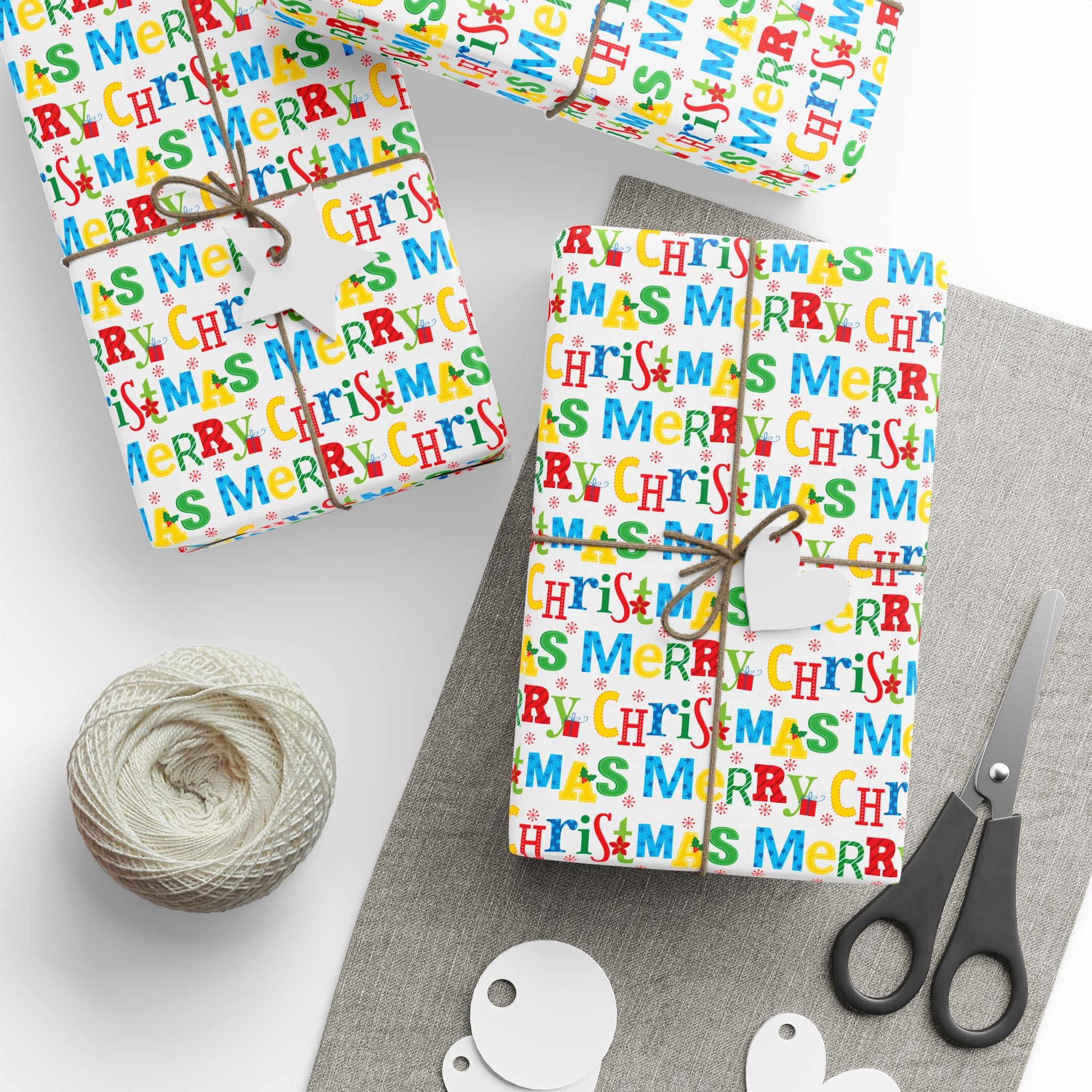 Christmas Merry Christmas Wrapping Paper | Holiday Gift Wrapping Paper Roll