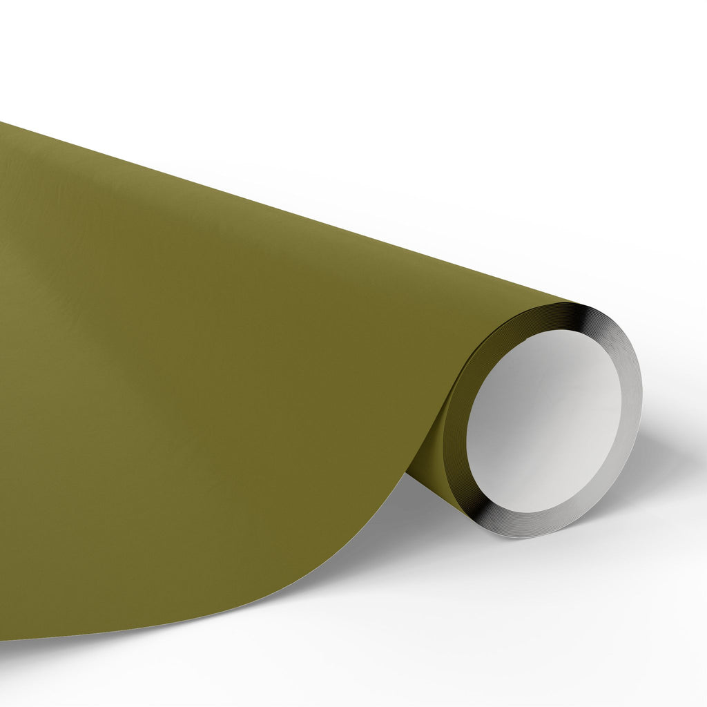 Solid Olive Green Wrapping Paper - Holiday Gift Wrapping Paper Roll