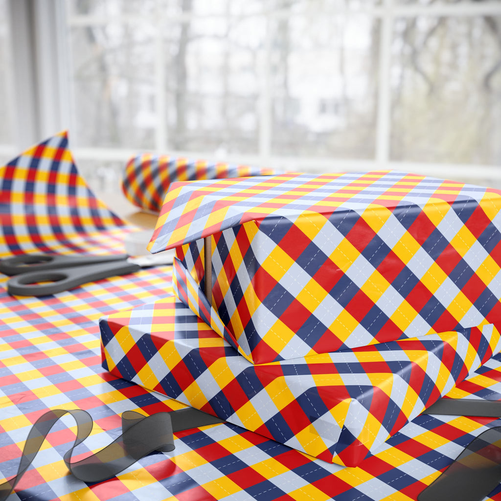 Argyle Design 020 Wrapping Paper - Holiday Gift Wrapping Paper Roll