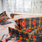 Halloween Pumpkin Devil Wrapping Paper | Holiday Gift Wrapping Paper Roll