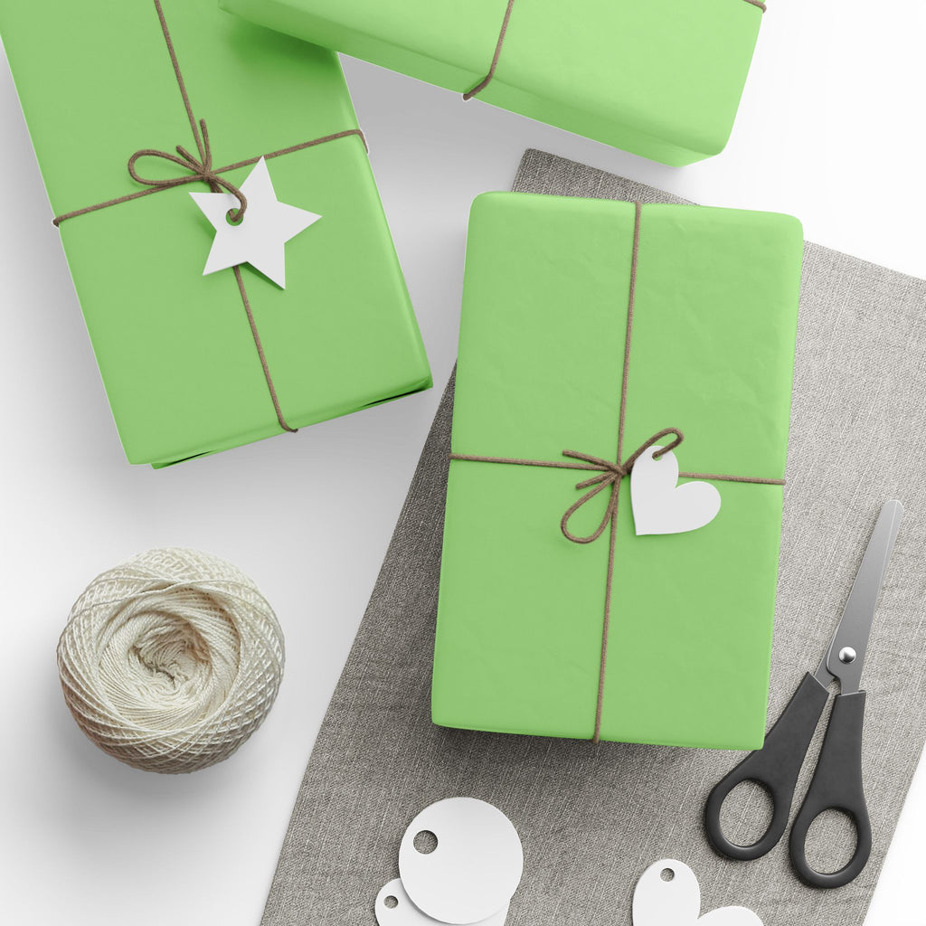 Solid Kiwi Wrapping Paper - Holiday Gift Wrapping Paper Roll