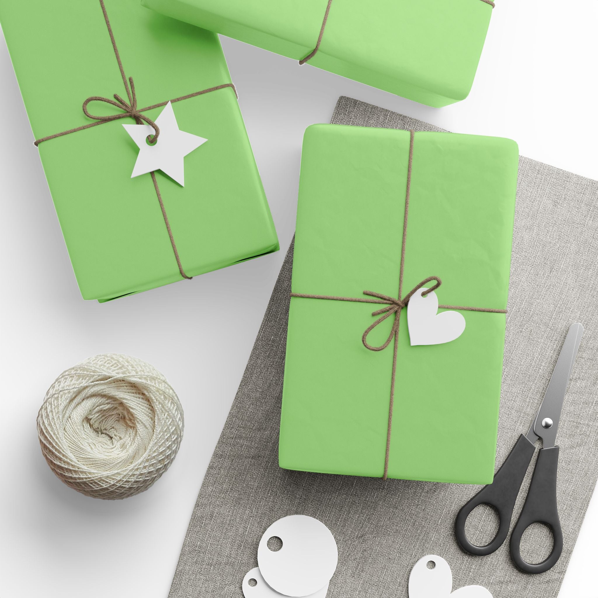 Solid Kiwi Wrapping Paper - Holiday Gift Wrapping Paper Roll