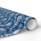 Christmas 3D Snowmen Wrapping Paper | Holiday Gift Wrapping Paper