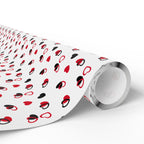 Valentine's Day Connected Hearts Wrapping Paper | Holiday Gift Wrapping Paper Roll