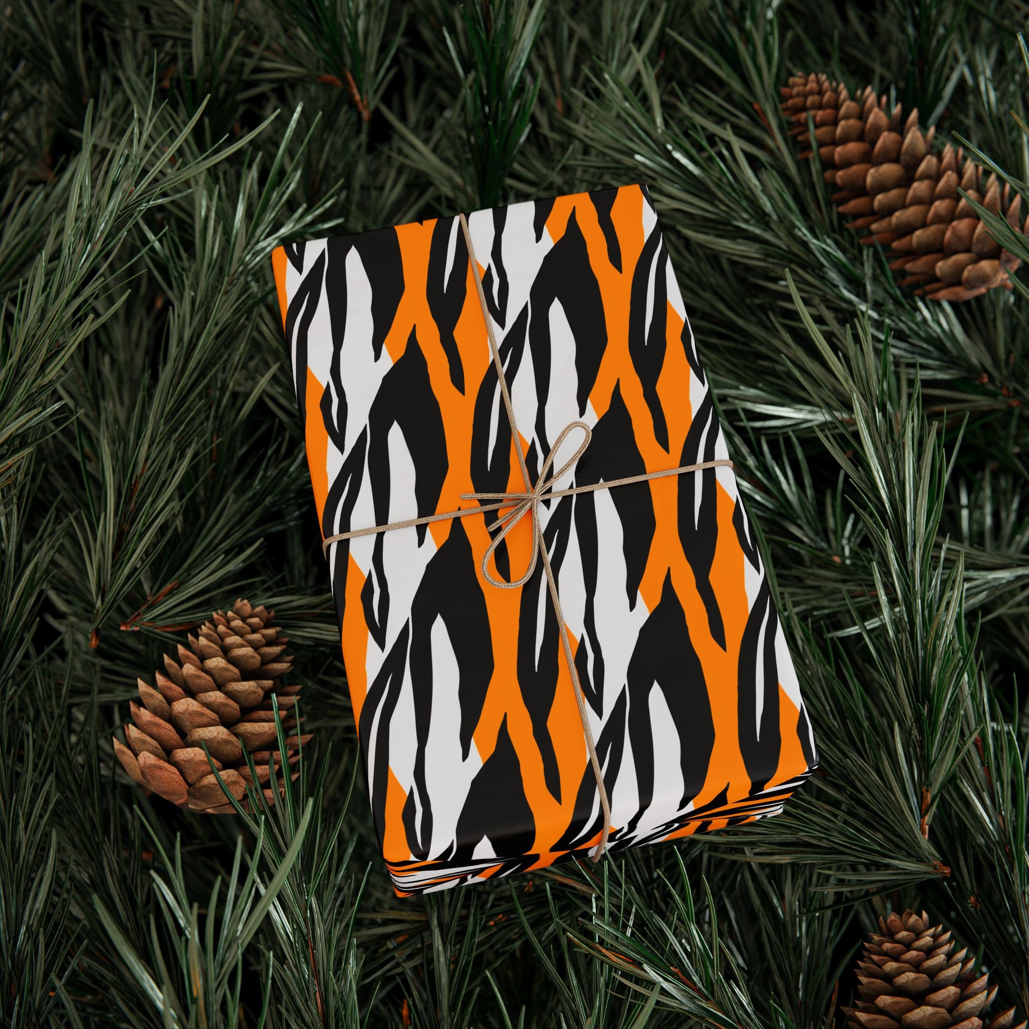 Animal Print Design 028 Tiger Skin Wrapping Paper - Holiday Gift Wrapping Paper Roll