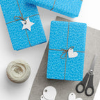 NSFW Snuggle Pups on Sky Blue Wrapping Paper - Holiday Gift Wrapping Paper Roll