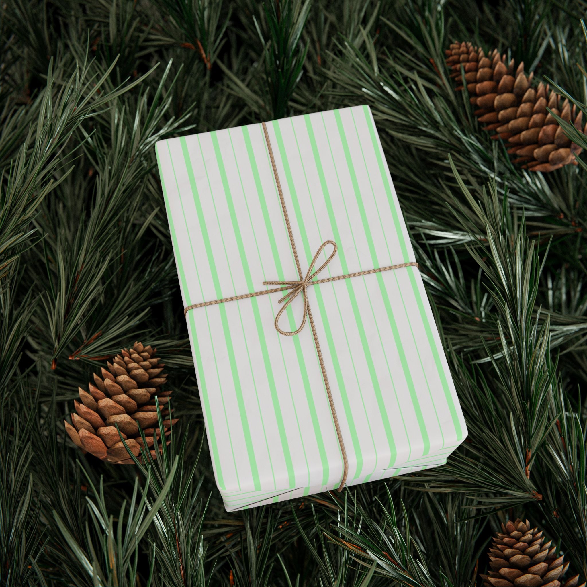 Stripe Design 007 Wrapping Paper - Holiday Gift Wrapping Paper Roll