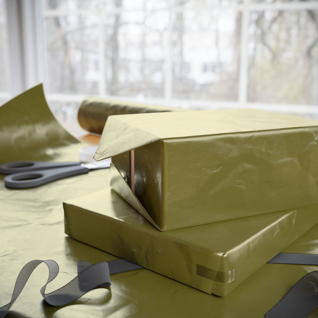 Solid Olive Green Wrapping Paper - Holiday Gift Wrapping Paper Roll