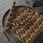 Miami Hurricanes Inspired Camoflauge Wrapping Paper - Holiday Gift Wrapping Paper Roll