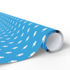 NSFW Friendly Hello Middle Finger on Sky Blue Wrapping Paper - Holiday Gift Wrapping Paper Roll