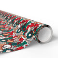 Hand Drawn Doodles Wrapping Paper | Holiday Gift Wrapping Paper Roll