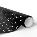NSFW Late Night Swimmers on Black Wrapping Paper - Holiday Gift Wrapping Paper Roll