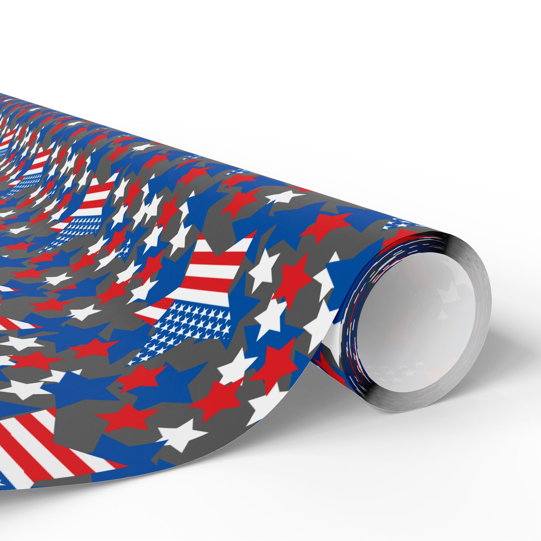 4th of July Star Spangled Wrapping Paper | Holiday Gift Wrapping Paper Roll