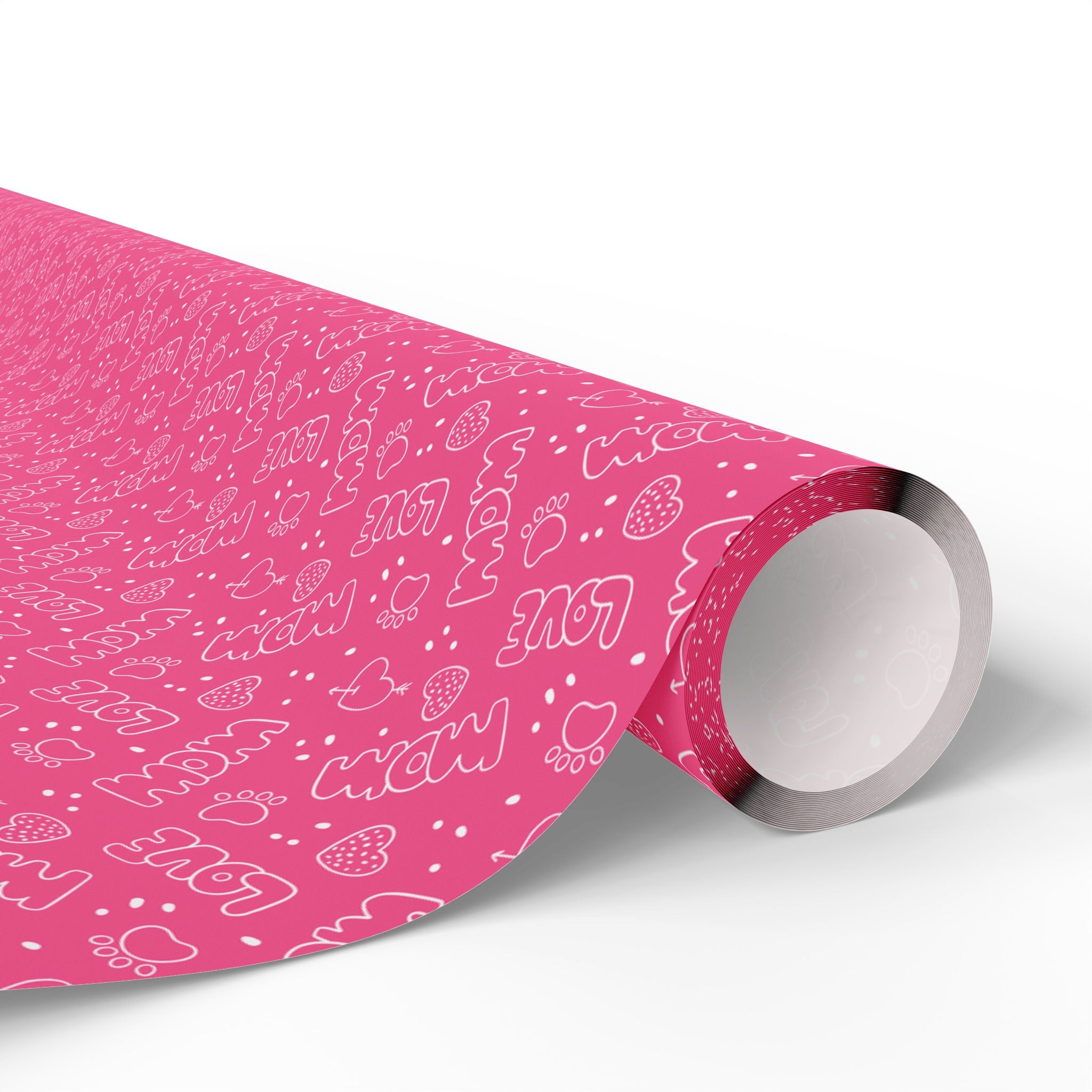 Mother's Day Love Mom Wrapping Paper - Holiday Gift Wrapping Paper Roll