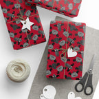 Halloween Vampire Veggies Wrapping Paper | Holiday Gift Wrapping Paper Roll