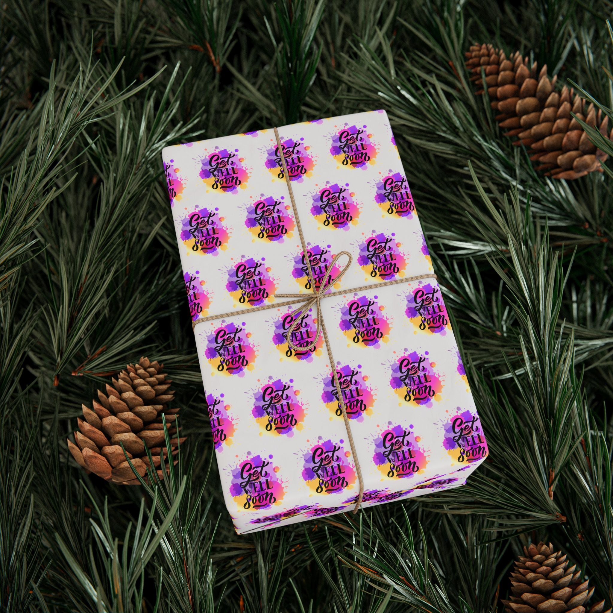 Get Well Soon Wrapping Paper Design 017 | Holiday Gift Wrapping Paper Roll