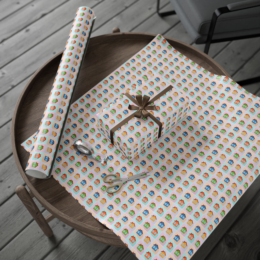 House Warming Wrapping Paper Design 002 - Holiday Gift Wrapping Paper Roll2