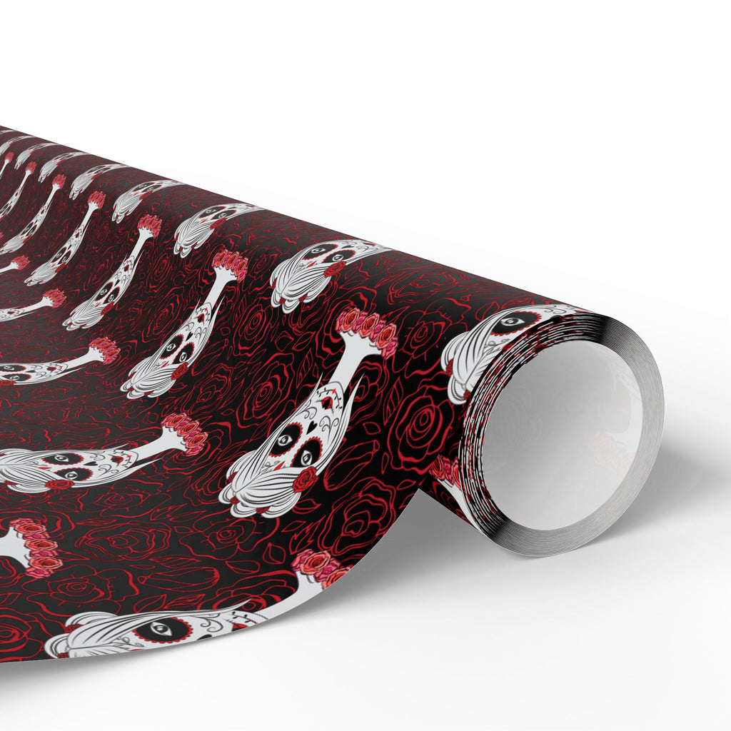 Day of the Dead La Catrina Wrapping Paper | Holiday Gift Wrapping Paper Roll
