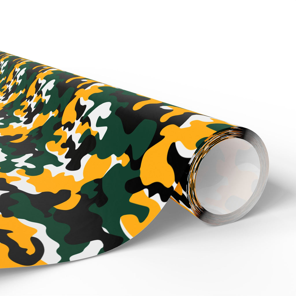Baylor Bears Inspired Camoflauge Wrapping Paper - Holiday Gift Wrapping Paper Roll