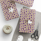 Day of the Dead Patterned Skulls Wrapping Paper | Holiday Gift Wrapping Paper Roll