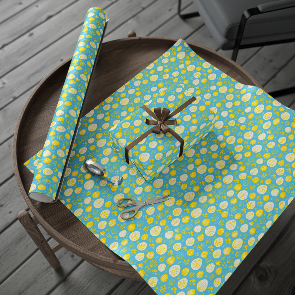 Easter Sunny Leaves Wrapping Paper | Holiday Gift Wrapping Paper Roll