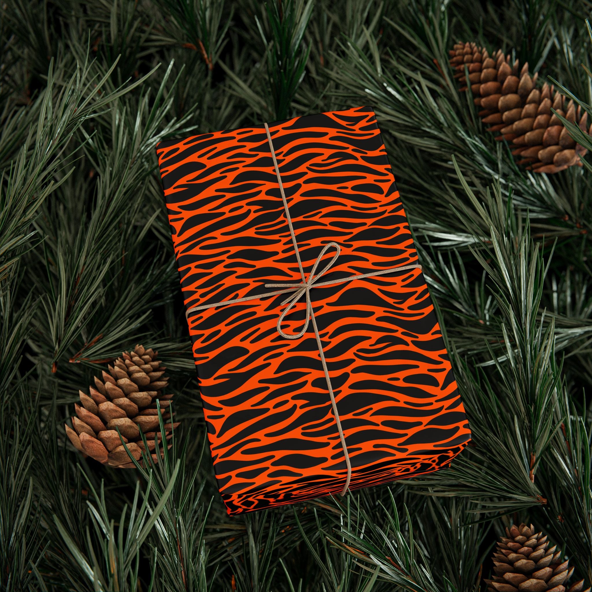 Animal Print Design 013 Tiger Skin Wrapping Paper - Holiday Gift Wrapping Paper Roll