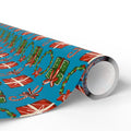 Christmas Watercolor Gifts Wrapping Paper | Holiday Gift Wrapping Paper Roll