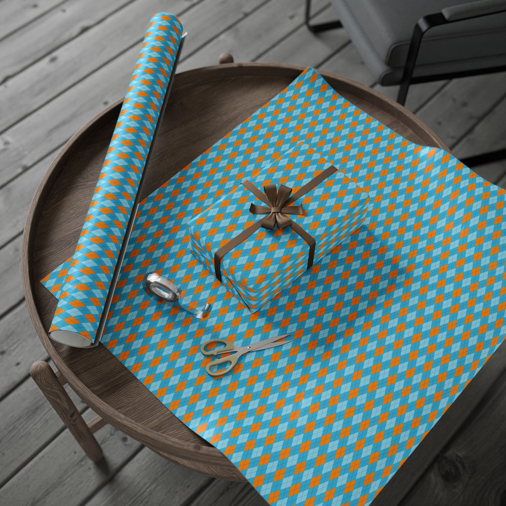 Argyle Design 036 Wrapping Paper - Holiday Gift Wrapping Paper Roll