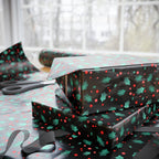 Christmas Boughs of Holly Wrapping Paper | Holiday Gift Wrapping Paper