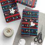 Christmas Ugly Colorful Trees Wrapping Paper | Holiday Gift Wrapping Paper Roll