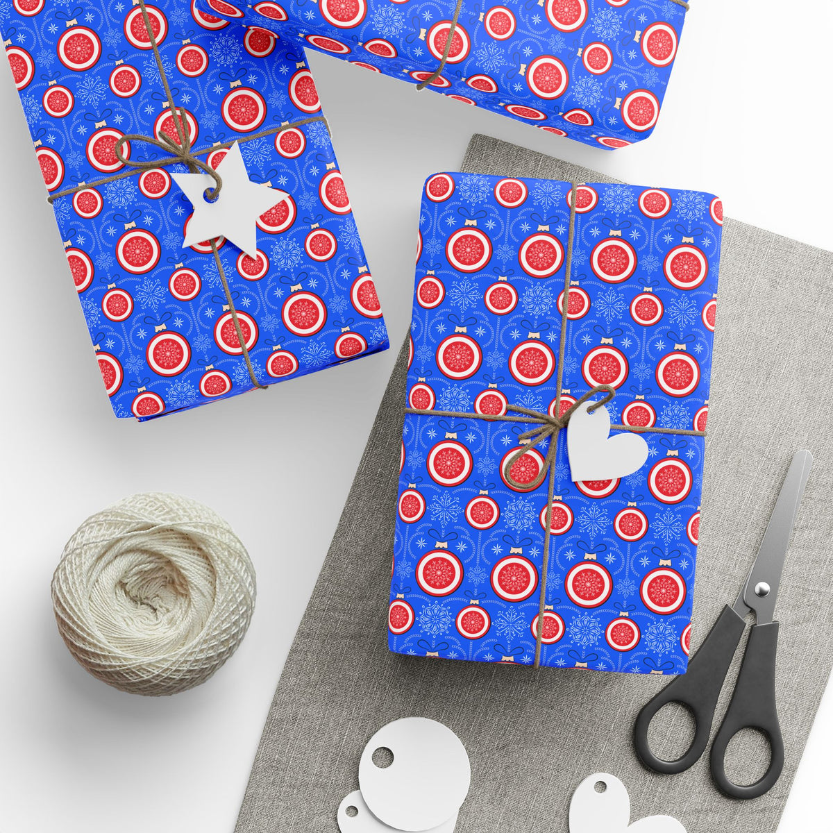 Christmas Jingle Balls Wrapping Paper | Holiday Gift Wrapping Paper Roll
