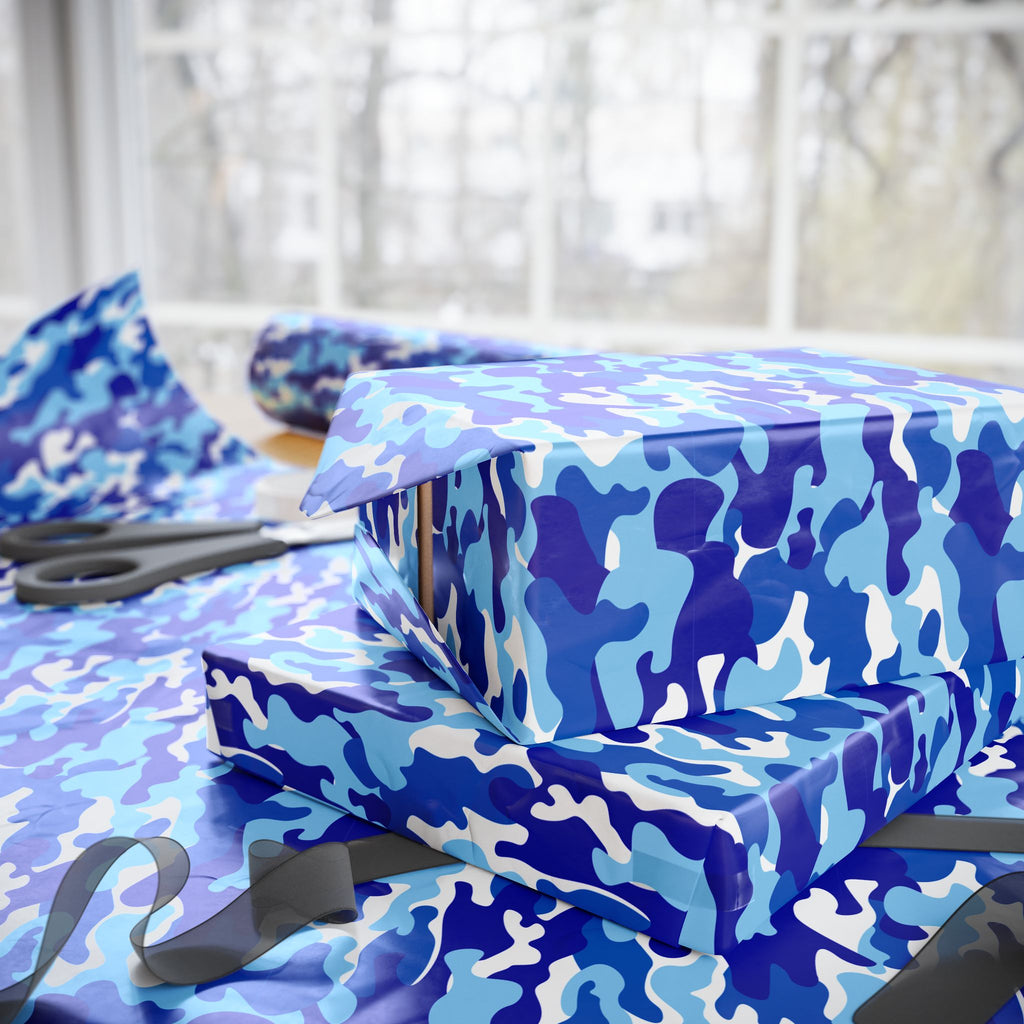 Cloud Camo Wrapping Paper - Holiday Gift Wrapping Paper Roll