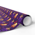 Day of the Dead Sombrero Skulls Wrapping Paper | Holiday Gift Wrapping Paper Roll