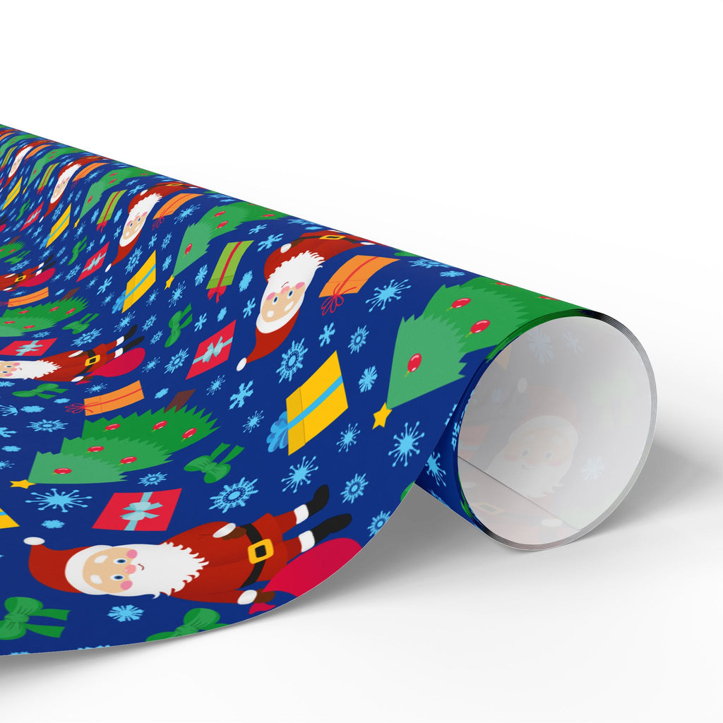Christmas Blue Christmas Wrapping Paper | Holiday Gift Wrapping Paper