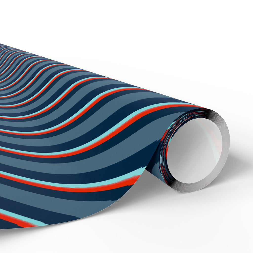 Stripe Design 013 Wrapping Paper - Holiday Gift Wrapping Paper Roll