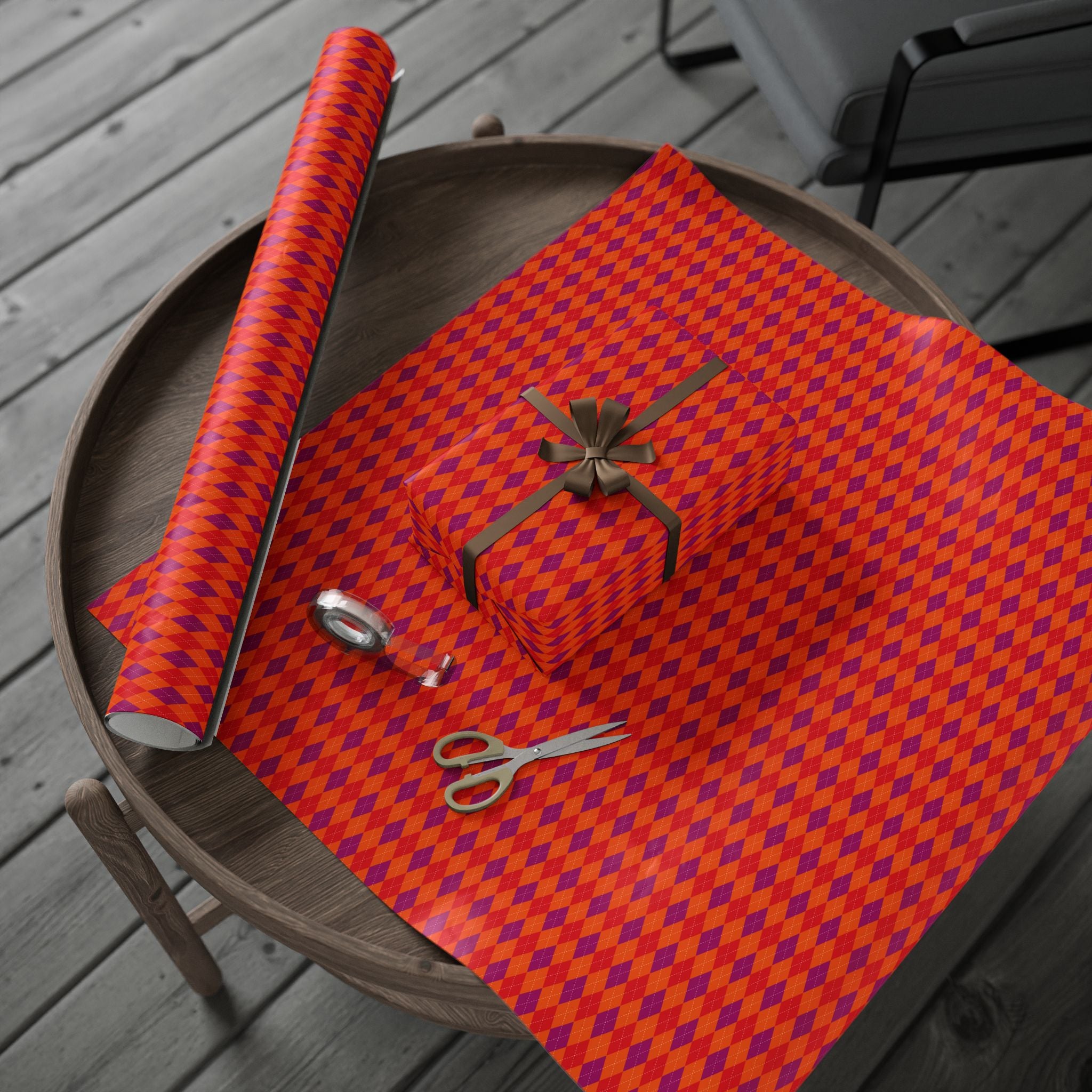 Argyle Design 031 Wrapping Paper - Holiday Gift Wrapping Paper Roll