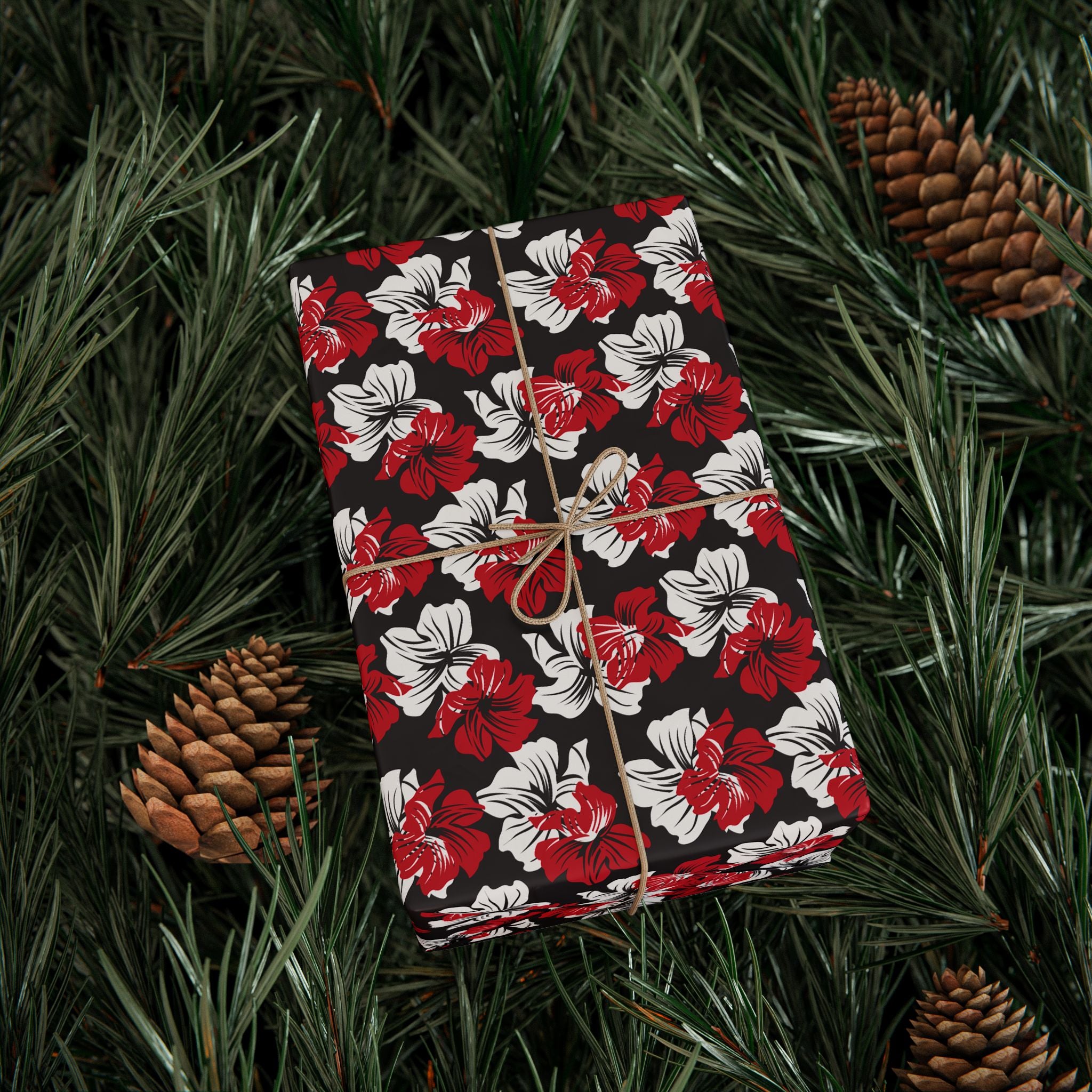 Floral Design 009 Wrapping Paper - Holiday Gift Wrapping Paper Roll
