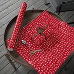 NSFW Stick Figure X Rated Fun on Red Wrapping Paper - Holiday Gift Wrapping Paper Roll