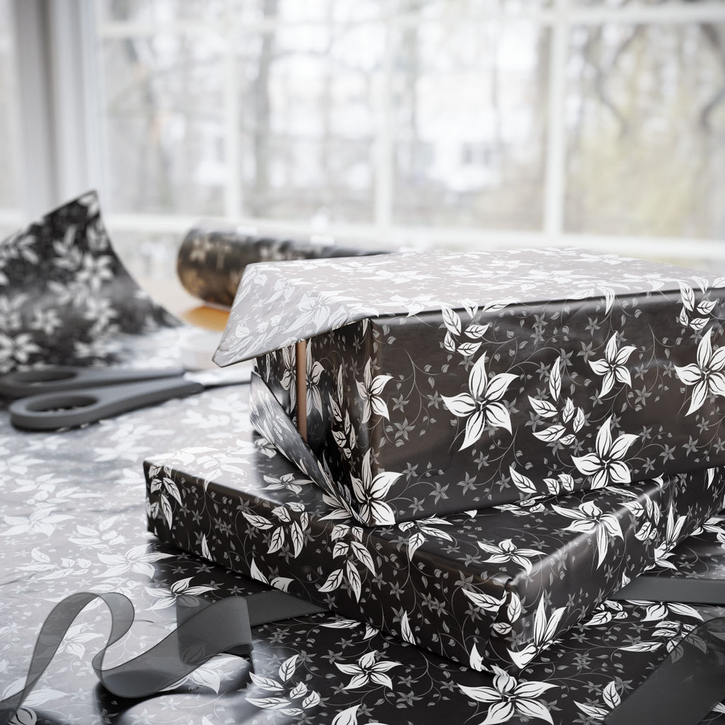 Floral Design 002 Wrapping Paper - Holiday Gift Wrapping Paper Roll