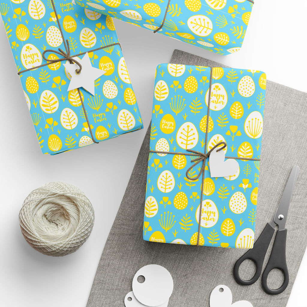 Easter Sunny Leaves Wrapping Paper | Holiday Gift Wrapping Paper Roll