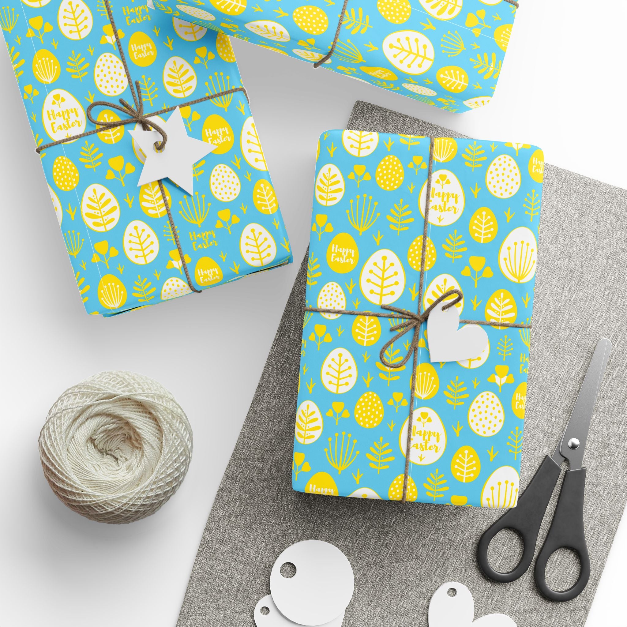 Easter Sunny Leaves Wrapping Paper | Holiday Gift Wrapping Paper Roll