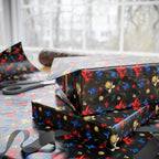 Christmas Sparkle Ornaments Wrapping Paper | Holiday Gift Wrapping Paper Roll