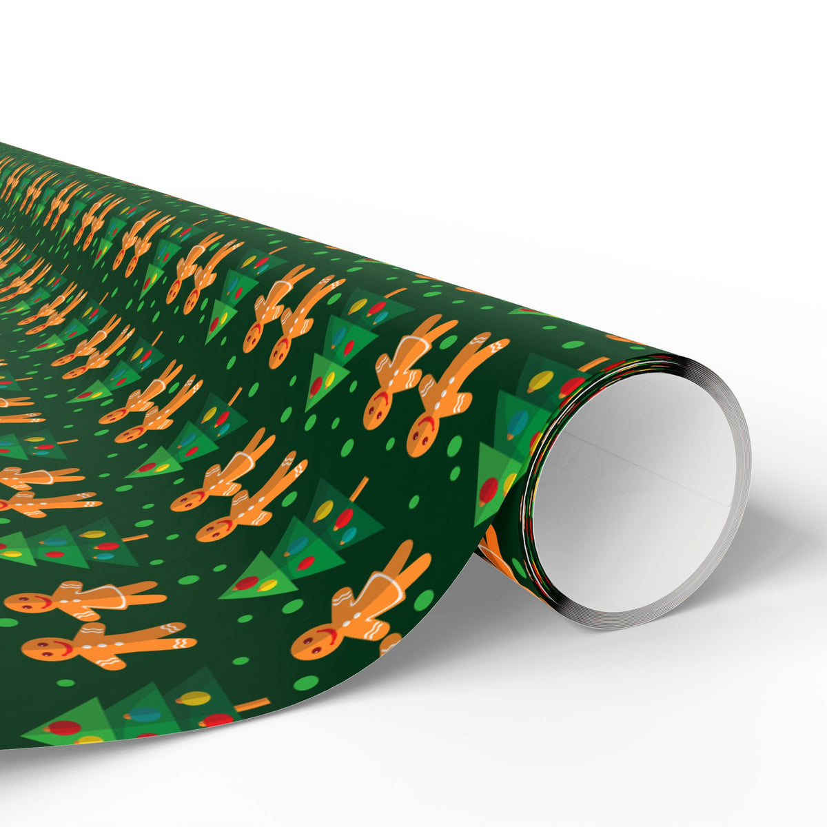 Christmas Gingerbread Holding Hands Wrapping Paper | Holiday Gift Wrapping Paper Roll