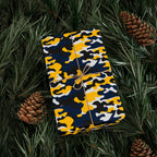 Michigan Wolverines Inspired Camoflauge Wrapping Paper - Holiday Gift Wrapping Paper Roll