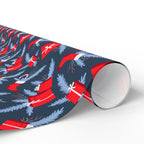 Christmas Blue Spruce Gifts Wrapping Paper | Holiday Gift Wrapping Paper