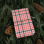Houndstooth Wrapping Paper Design Peach 019 - Holiday Gift Wrapping Paper Roll